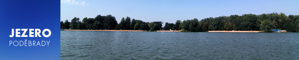 koupaliště jezero poděbrady